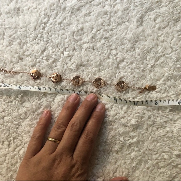 Kate Spade Disco Pancy Bracelet Intricate Pave Crystal Blossoms - Picture 7 of 9